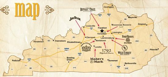 kentucky bourbon trail map pdf